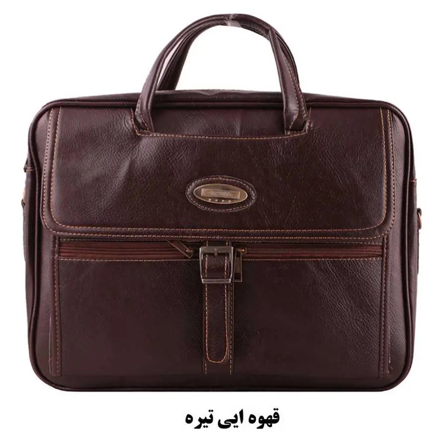 کیف اداری تک سگک دو زیپ مدل 003