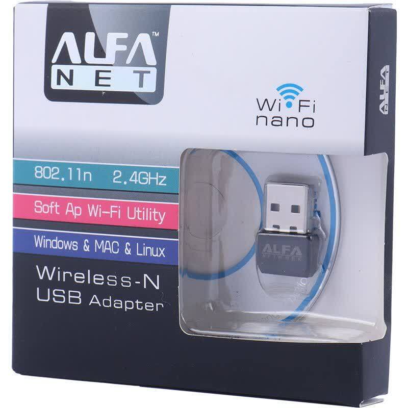 کارت شبکه USB بی سیم آلفا مدل ALFA NET 150Mbps